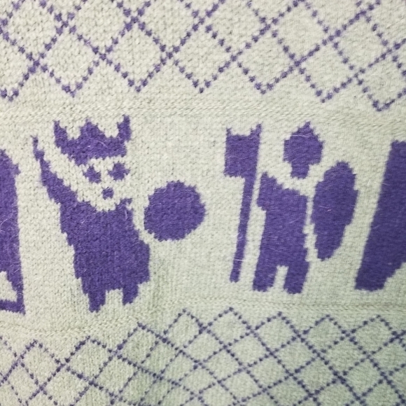 Vtg 90s Y2k Latchfords of Ireland wool viking sweater Irish Fisherman - Picture 9 of 15